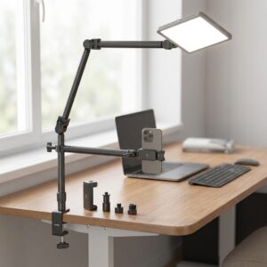 Soporte de cámara de escritorio con brazo mágico flexible